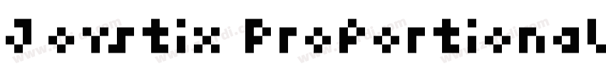 Joystix Proportional字体转换
